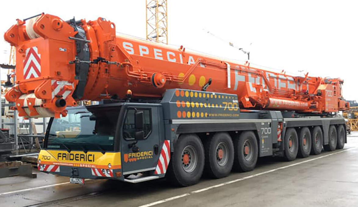 1/50 WSI FREDERICI LTM 1650 Mobile Crane – True-Scale Collectibles