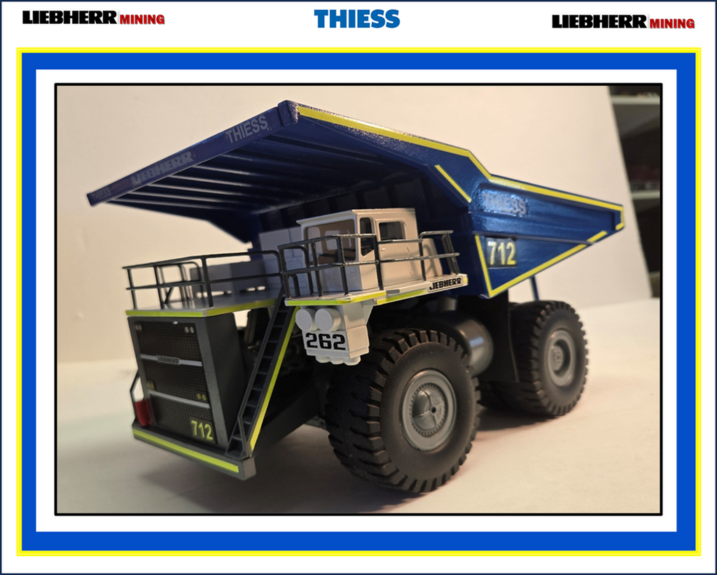 1/50 CUSTOM Liebherr T282 Mining Hauler in THIESS Mining colors