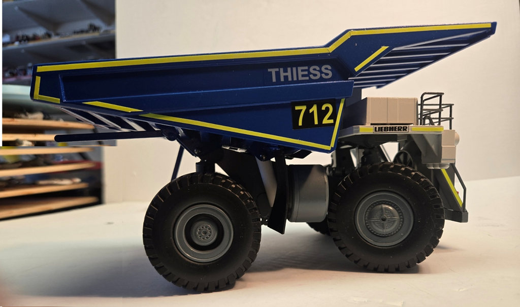 1/50 CUSTOM Liebherr T282 Mining Hauler in THIESS Mining colors