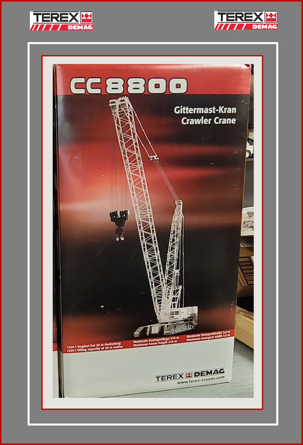 1/50 Conrad TEREX CC8800 Crawler Crane - w New 