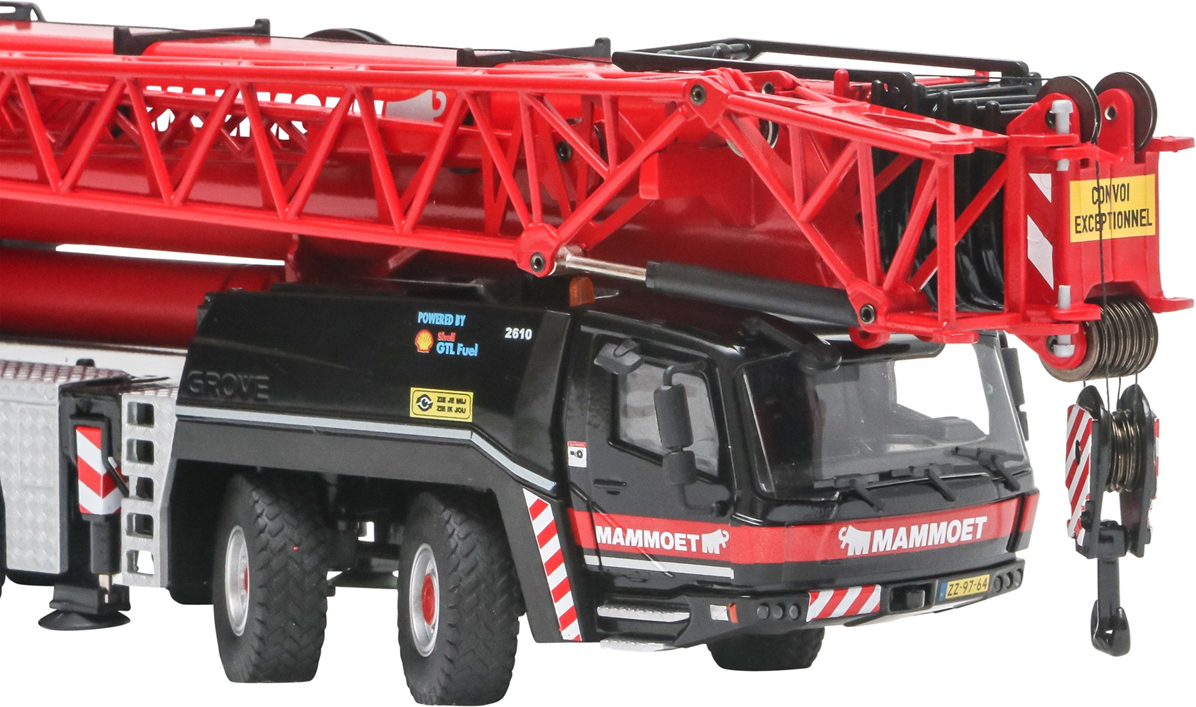 1/50 Mammoet GROVE GMK 6300L Mobile Crane – True-Scale Collectibles